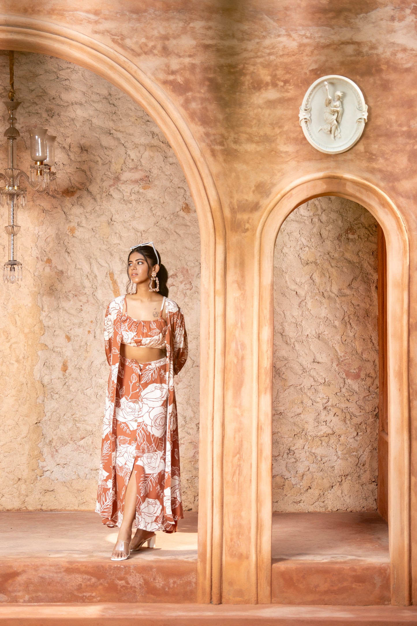 Classy 3 Piece indo-Western Cord Set