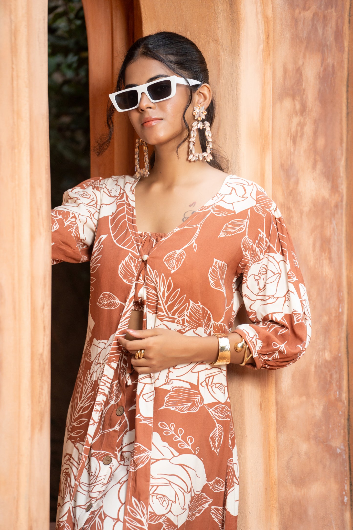 Classy 3 Piece indo-Western Cord Set