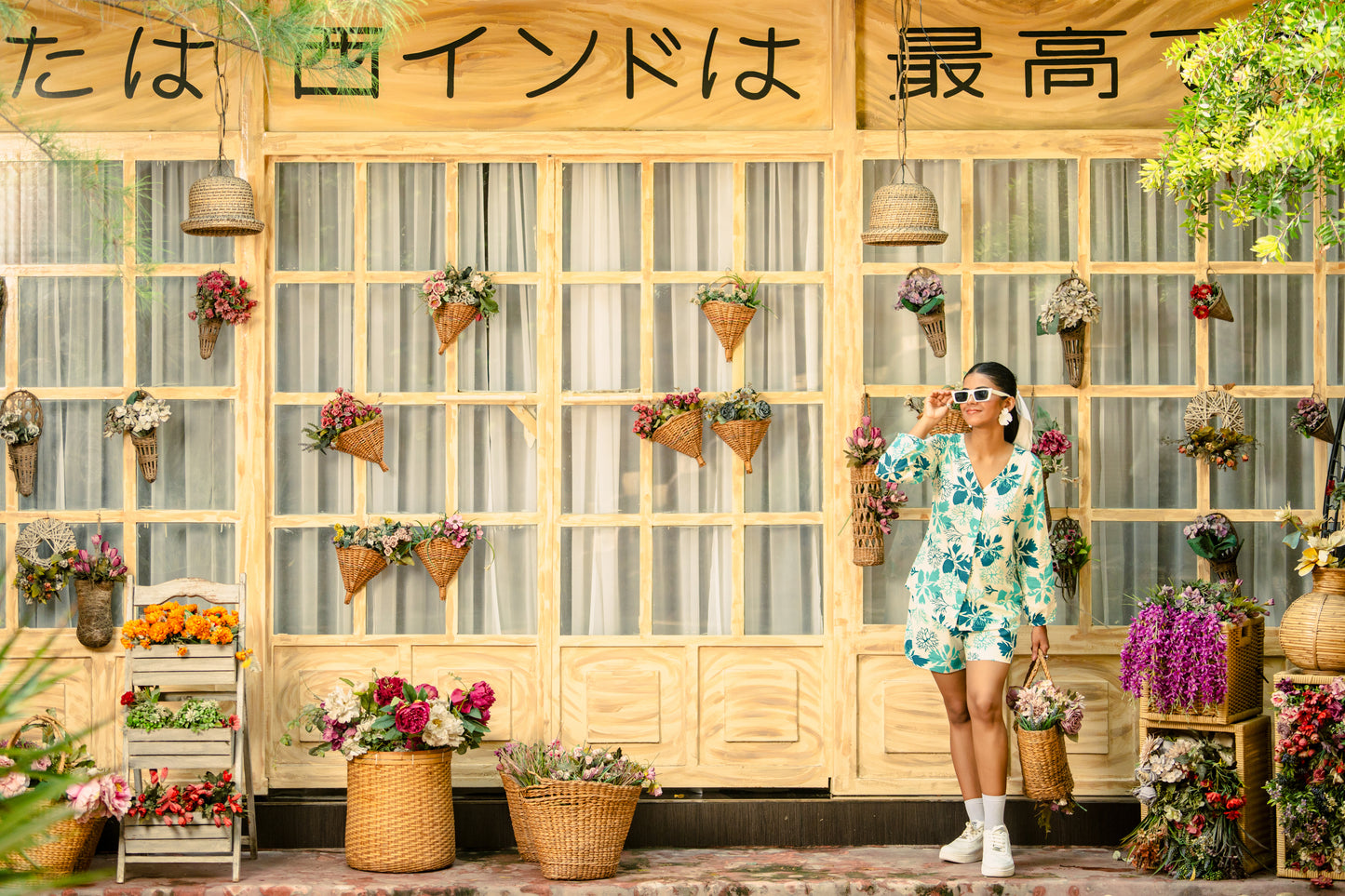 Classy Women Two piece Shorts Cord set Floral