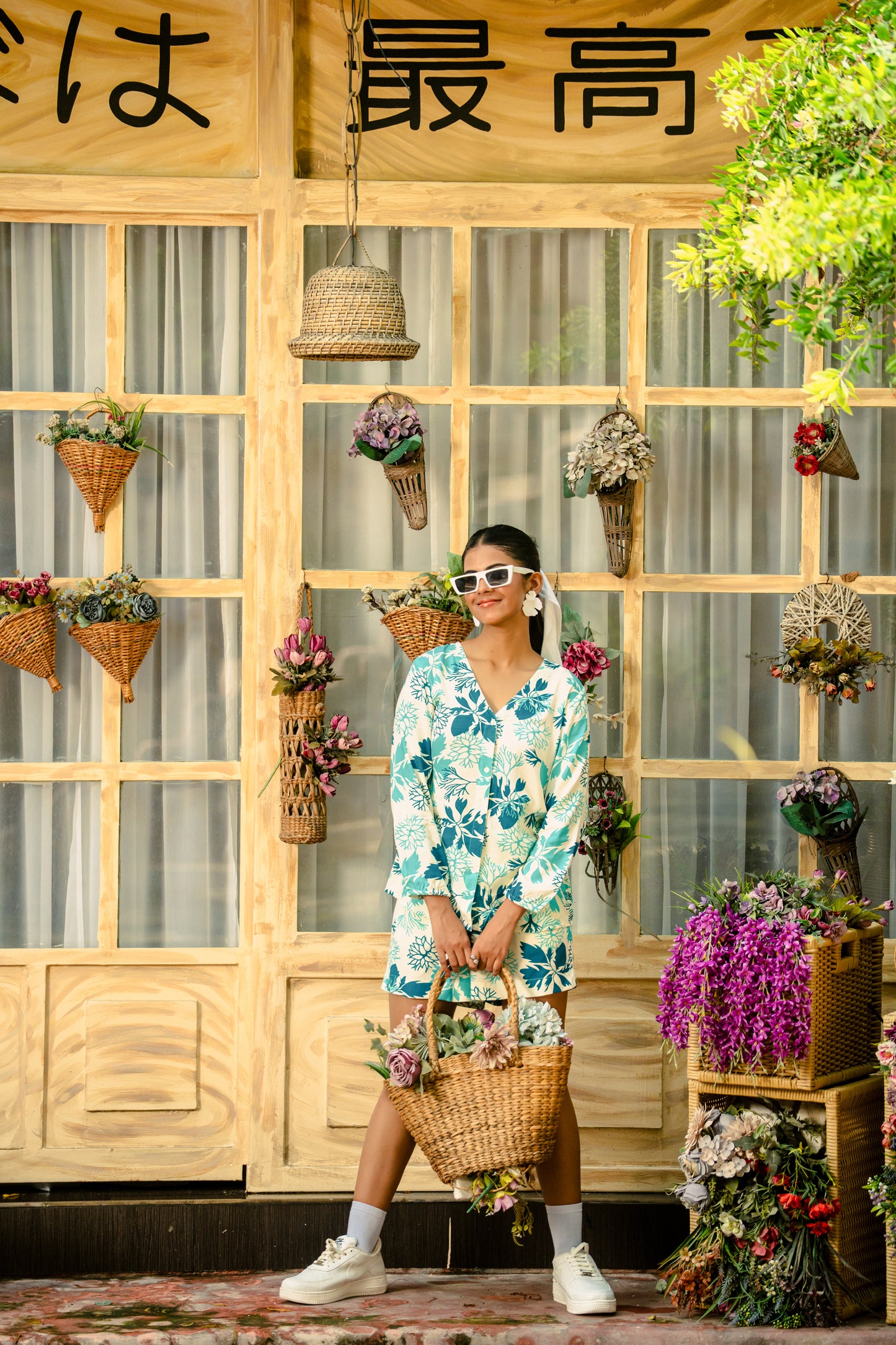 Classy Women Two piece Shorts Cord set Floral